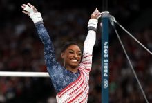 Simone Biles difficulty scores are high in gymnastics