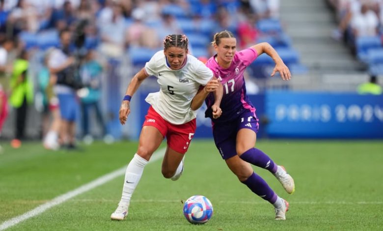 Women's soccer match during the Olympic Games Paris 2024