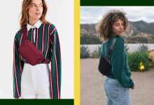 Collage of two women wearing Amazon's Telena belt bag.