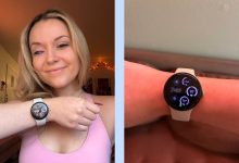 PS editor Chandler Plante next to the Google Pixel Watch 3